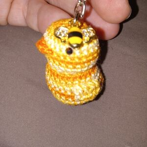 Hand Crafted Yellow and Orange Key Holder